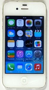 iPhone4, MC604J/A, 16GB, 白, ソフトバンク, 中古