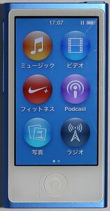 iPod nano,MKN02J,16GB,ブルー,中古