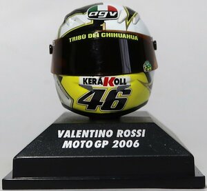 ミニチャンプス(PMA),Valentino Rossi,Moto GP 2006, ヘルメット,1/8,中古