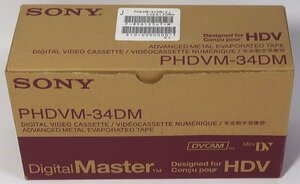 SONY, Mini DV cassette, HDV34, PHDVM-34DM, 9ps.@, unused 