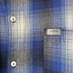 美品【Caltop/キャルトップ】Oversized Ombre Check Shirt sizeL オーバーサイズ オンブレチェック 長袖シャツ ビッグシルエット USA古着の画像6