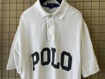 【POLO SPORT RALPH LAUREN/ポロスポーツ ラルフローレン】90s Vintage Big POLO Print Polo Shirt 90年代 ヴィンテージ ポロシャツ_画像2