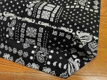 美品【Levi’s/リーバイス】Bandana Pattern Big Tote Bag BLACK バンダナ柄 ビッグ トートバッグ ブラック_画像9