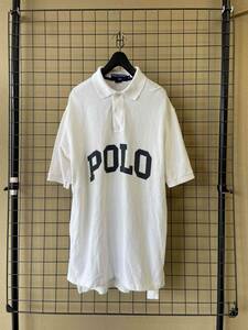 [POLO SPORT RALPH LAUREN/ Polo sport Ralph Lauren ]90s Vintage Big POLO Print Polo Shirt 90 period Vintage polo-shirt 