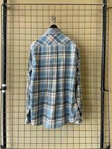 【and wander/アンドワンダー】Poly × Cotton Check Long Sleeve Shirt size2 MADE IN JAPAN ポリ×コットン チェック 長袖シャツ 1LDK_画像4