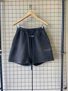 [FEAR OF GOD ESSENTIALS/fia-obgodo Esse n автомобиль ruz]FOG Sweat Shorts sizeM BLACK тренировочный шорты шорты 