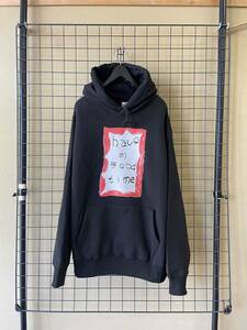 [have a good time/ hub UGG to time ]Pullover Sweat Parka Hoodie sizeM BLACK pull over sweat Parker f-ti-