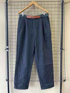 [SCIROCCO]90s00s German Vintage Cotton × Linen Tuck Wide Trouser Slacks Германия Vintage хлопок linen широкий тигр u The -
