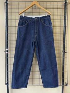 [bukht/bfto]BIG DENIM PANTS LONG INDIGO sizeM MADE IN JAPAN большой Denim длинный индиго широкий Silhouette джинсы брюки 