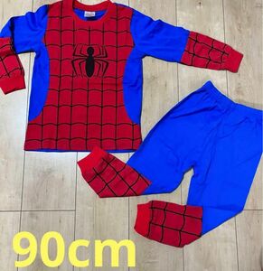 新品 スパイダーマン　パジャマ　上下セット　長袖　コスプレ　男女兼用90サイズ