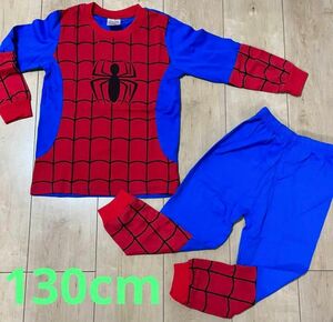 新品 スパイダーマン　パジャマ　上下セット　長袖　コスプレ　男女兼用１３０サイズ