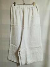 Vlas Blomme Light Linen Twill ライトリネンツイル ペンギンパンツ コルトレイクリネン100％ ヴィンテージホワイト_画像7