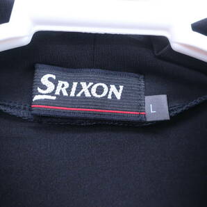 【未使用品】SRIXON(スリクソン) ポロシャツ ハイネックシャツ2枚セット 黒白ドット / 黒 メンズ L ゴルフ用品 2404-0307 新品の画像8