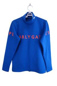 【美品】PEARLY GATES(パーリーゲイツ) ハイネックシャツ 青 メンズ 3 053-1266005 ゴルフ用品 2405-0394 中古