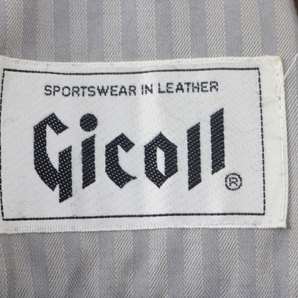 Gicoll レザージャケット ブラウンカラー オシャレ フォション コーディネート レトロ ヴィンテージ 003FOFFR07の画像8