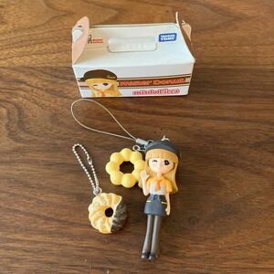 タカラトミー ミスタードーナツ ミスド リカちゃん ストラップ キーホルダポンデリング フレンチクルーラー 箱付き 