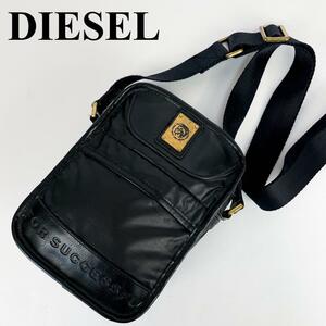 美品 DIESEL ディーゼル ショルダーバッグ ボディバッグ ブレイブマン サコッシュ ポシェット 斜め掛け可能 ナイロン レザー バック メンズ