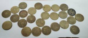 昭和23年発行五円真鍮貨27枚　2セットあります。