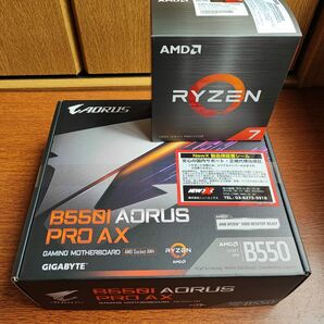 AMD Ryzen7 5700X BOX GIGABYTE B550I AORUS PRO AX Mini-ITXマザーボード 