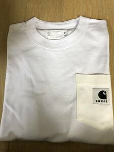 sacai Carhartt WIP T-shirt サカイ カーハート コラボ Tシャツ サイズ1 ホワイト 新品未使用品