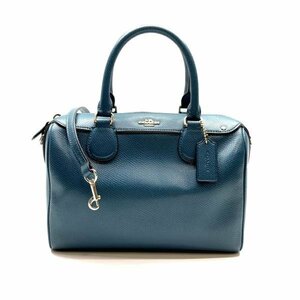 COACH コーチ F36624 ベネット ミニサッチェル 2WAY ハンドバッグ ショルダーバッグ ファスナー開閉 グリーン レディース 管理RY24001833