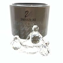 SWAROVSKI スワロフスキー 209588 ペンギンの赤ちゃん3羽セット ぺんぎん 置物 動物 インテリア クリスタル 台座 管理RY24001314_画像1