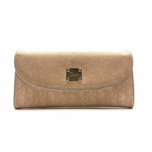 Dior Dior Toro ta- long wallet covered cover coin case change purse . pink beige group card-case lady's control RY24001951
