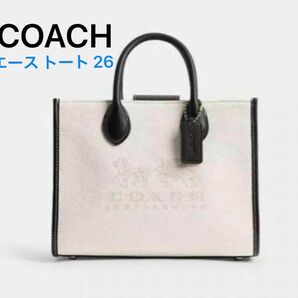 COACH コーチ エース トート 26・ホース アンド キャリッジ プリント CR682 2WAY ショルダーバッグ 新品