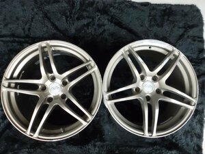 ☆ヨコハマ YOKOHAMA AVS モデル5 MODEL5 ホイール 2本セット 17インチ (17x9J+22 114.3-5H) GTRサイズ☆