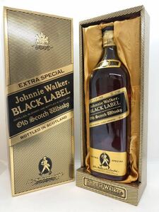 1円 ジョニーウォーカー ブラックラベル エクストラ スペシャル 黒金キャップ 750ml 43% Johnnie Walker 古酒 箱付 未開栓