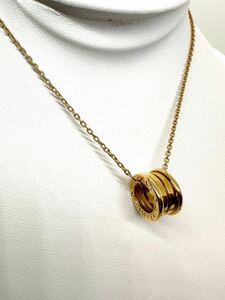 1円 BVLGARI ブルガリ B-ZERO1 ビーゼロワン K18 750刻印あり ネックレス 総重量12.1g 