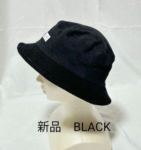 新品　CELEB ダック ＆ コーデュロイ バケットハット BLACK　CA4LA　ニューエラ　 HAT　 ハット