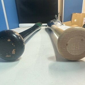 ミズノ 野球 硬式 軟式 木製トレーニングバット マスコットバット 2本まとめ売りの画像2
