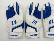 Marucci マルーチ 野球 両手バッティンググローブ ホワイトxブルー Size-M　2セット まとめ売り_画像3