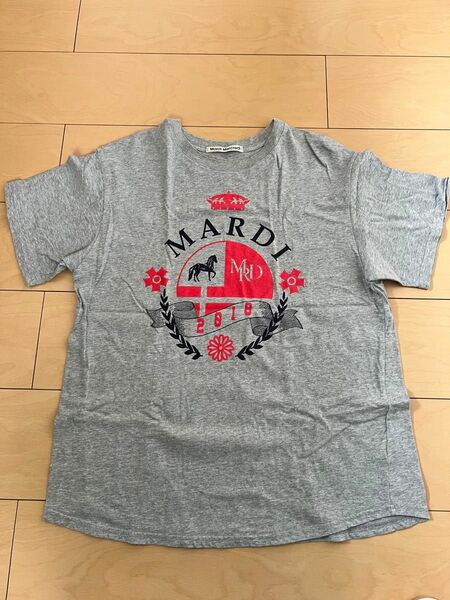 韓国大人気　mardi mercredi Tシャツ　グレー　マルディ