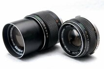 OLYMPUS オリンパス 純正 ZUIKO （135mm 1:3.5 + 50mm 1:1.8）高級レンズ 2本まとめて 希少な作動品_画像1