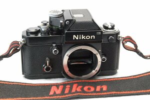 ( beautiful )Nikon Nikon high class single‐lens reflex camera F2( black ) body + photo mik finder DP-1 attaching rare operation goods ( corrosion less )