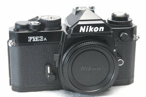 ( beautiful )Nikon Nikon rare high class single‐lens reflex camera FM3A( black ) body super rare * beautiful operation goods ( corrosion less )