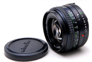 MINOLTA ミノルタ 純正 MD 50mm 高級単焦点レンズ 1:1.4 希少な作動品