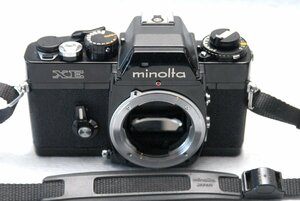 （綺麗）MINOLTA ミノルタ 昔の高級一眼レフカメラ XE（黒）ボディ 希少な作動品