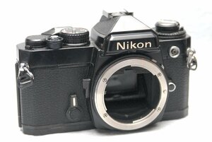 Nikon ニコン 昔の高級一眼レフカメラ FE（黒）ボディ 希少な作動品（腐食なし）