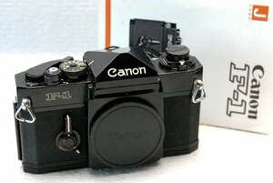 （綺麗）Canon キャノン 最高峰 昔の高級一眼レフカメラ F-1 ボディ +（取説付）綺麗な作動品（前期型）