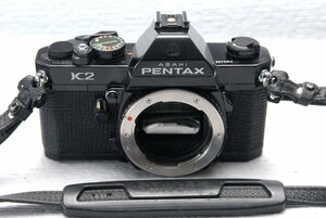 （綺麗）PENTAX ペンタックス 人気の高級一眼レフカメラ K2（黒）ボディ 希少な作動品 （腐食なし）