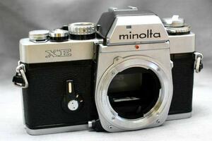 （綺麗）MINOLTA ミノルタ 昔の高級一眼レフカメラ XEボディ 希少・良好品（腐食なし）