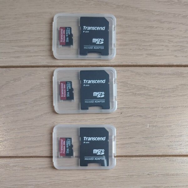 Transcend micro SDカード 32GB 3枚セット トランセンド マイクロSDカード カーナビ