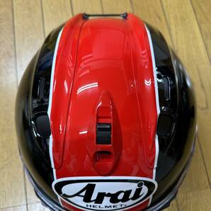 ARAI アライ ヘルメット タイラ レプリカ 平忠彦 RX-7X 58-60cm Lサイズ 中古美品+インカムB+COM ONE 二輪館モデル付属の画像3