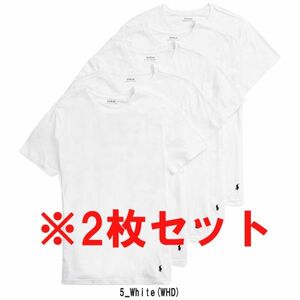 * with translation outlet POLO RALPH LAUREN( Polo Ralph Lauren ) crew neck T-shirt slim 2 pieces set men's underwear NSCNP5-WHD S size 