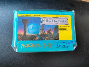 ファミコンソフト ヘクター’87 あさいもとゆき先生 サイン、ファミコンロッキーイラスト入り　送料込み　ヘクター87　ゲームインパクト