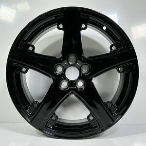 美品/塗装済 プリウス ZVW50 ZVW51 純正 アルミホイール×1本 黒 17インチ 7J PCD100 5穴 ハブ径54 インセット+50 42611-47510 管理23620