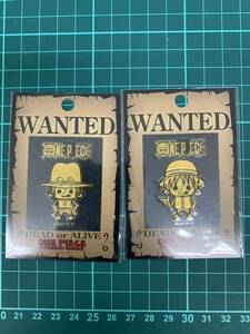 【新品未開封】 ONE PIECE 彩蒔絵シール 2枚セット ／ ワンピース ルフィ エース ステッカー シール